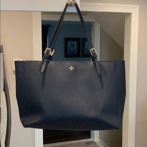 Tory Burch Navy Blue York Large Tote